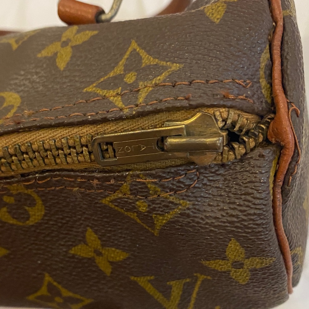Louis Vuitton Brown and Gold Monogram Satchel - Picture 6 of 7